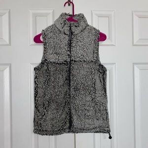 Sherpa zip up vest
